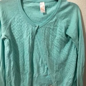 Aqua/ Turquoise Kids Cardigan